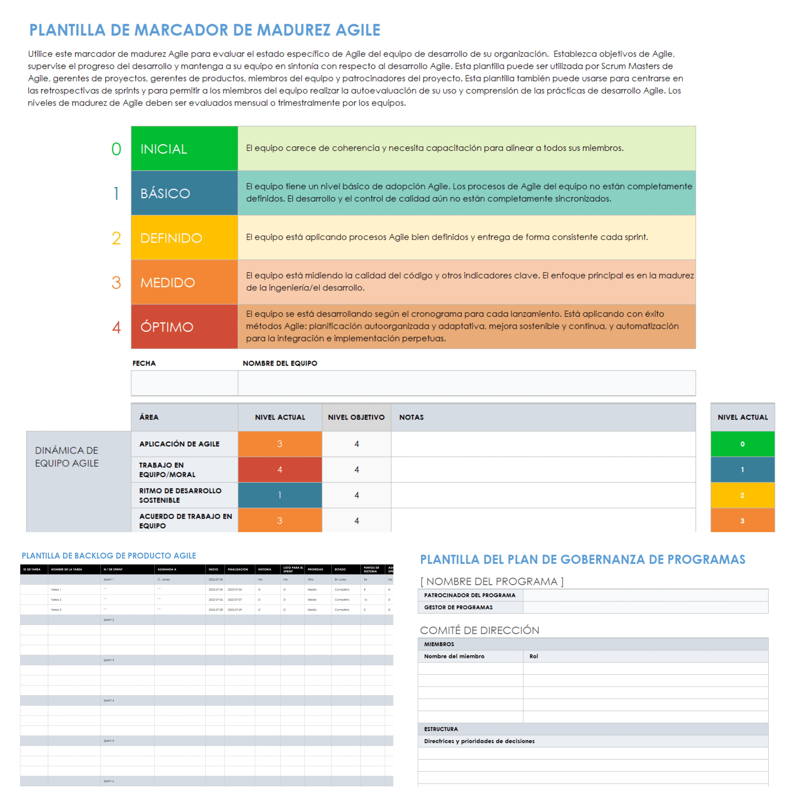  Plantilla de kit de inicio de gestión ágil de programas