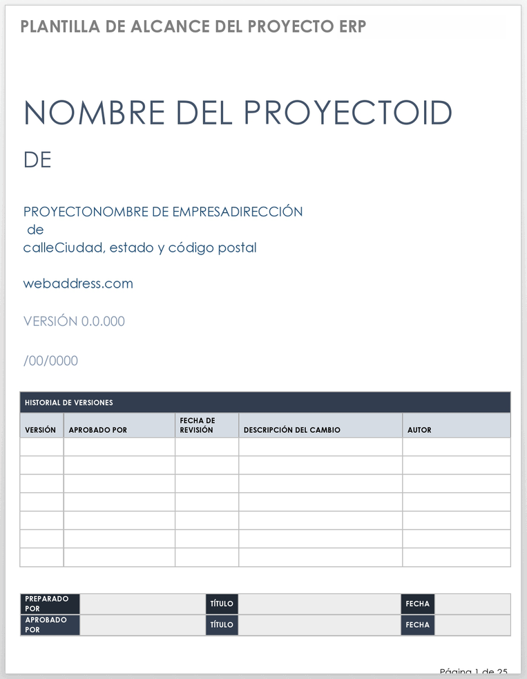 Alcance Del Proyecto ERP