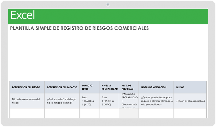 Registro Simple de Riesgos Empresariales