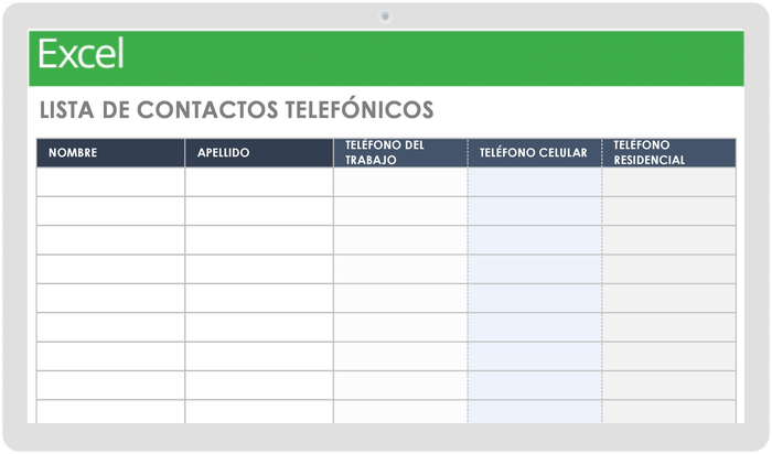 Lista de Contactos Telefónicos